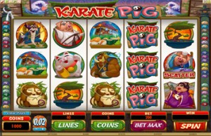 Spin Palace Casino :: Новая слот-машина Karate Pig