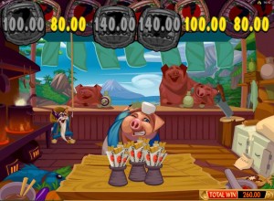 Spin Palace Casino :: Бонусная игра Pork Chop Bonus в слоте Karate Pig