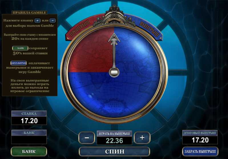 SPIN PALACE КАЗИНО :: Игровой автомат Leagues of Fortune ("Лье удачи") - Специальная функция Your Gamble