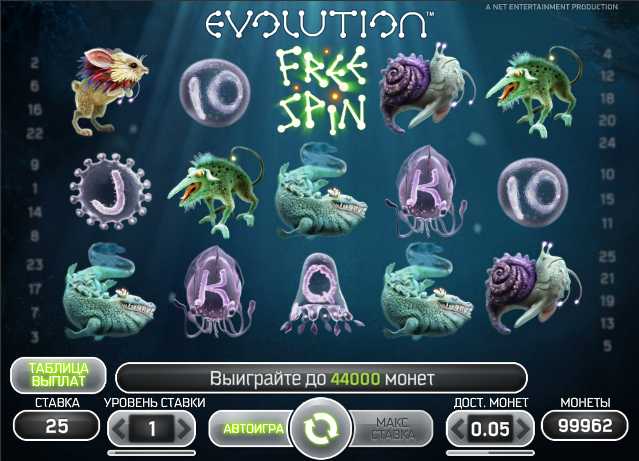 PAF Казино :: Игровой автомат Evolution - Начни играть прямо сейчас!