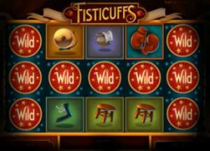 CASINO LUCK :: Игровой автомат Fisticuffs с выпавшими символами Stacked Wilds
