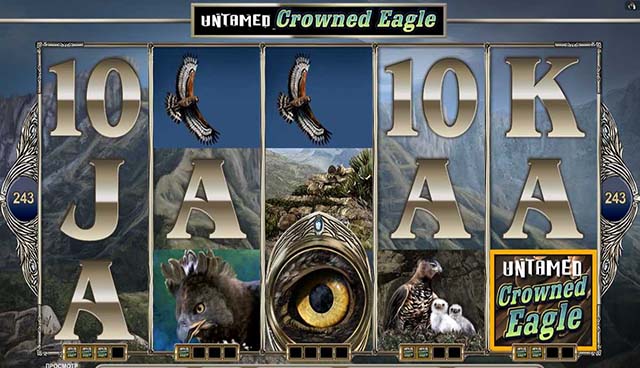 Jackpot City Казино :: Игровой автомат Untamed–Crowned Eagle («Неукротимый-Венценосный орёл») - Начни играть прямо сейчас!